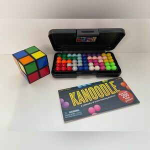 Rubik's 2x2x2 Cube And Kanoodle Brain-Teasing Games
